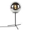 Qazqa tafellampen pallon zilverkleurig e27