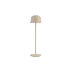 Qazqa tafellampen raika beige geïntegreerde led