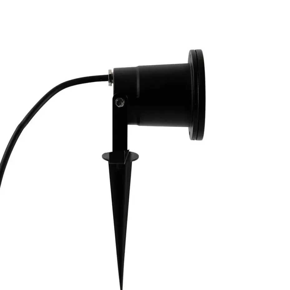Qazqa tuinspots basic zwart gu10