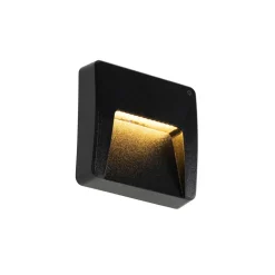 Qazqa tuinspots gem zwart geïntegreerde led