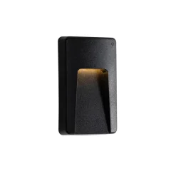 Qazqa tuinspots gem zwart geïntegreerde led