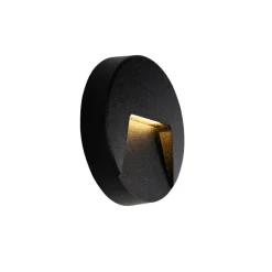 Qazqa tuinspots gem zwart geïntegreerde led