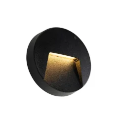 Qazqa tuinspots gem zwart geïntegreerde led