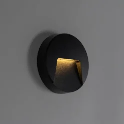 Qazqa tuinspots gem zwart geïntegreerde led