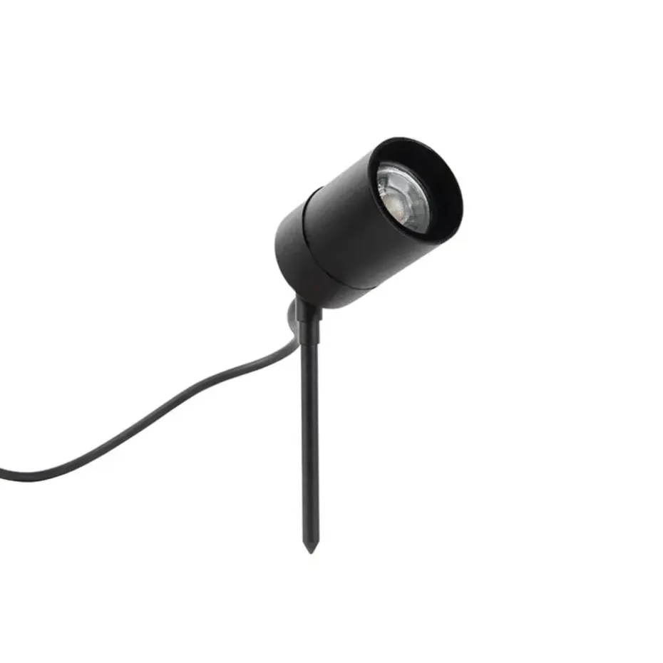 Qazqa tuinspots solo zwart gu10