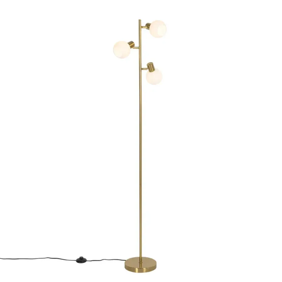 Qazqa vloerlampen anouk goudkleurig e14