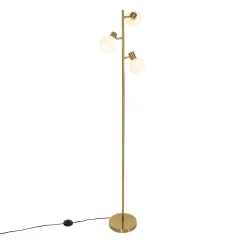 Qazqa vloerlampen anouk goudkleurig e14