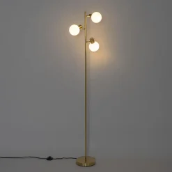 Qazqa vloerlampen anouk goudkleurig e14