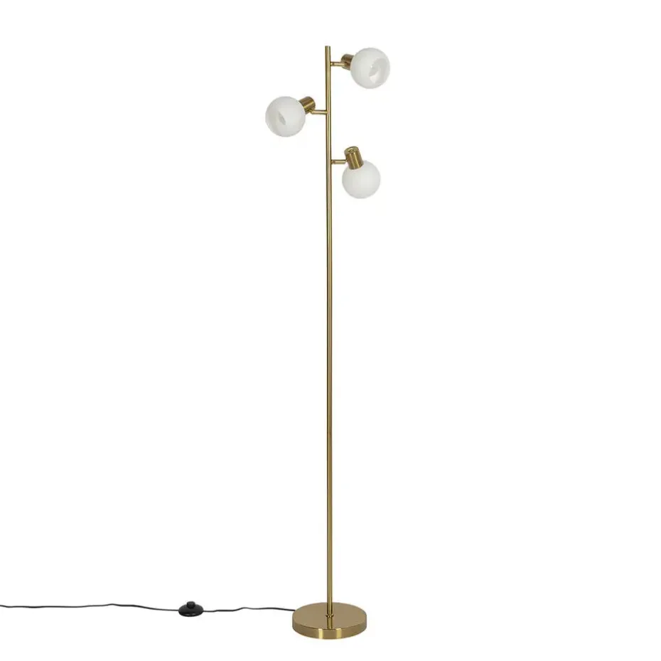 Qazqa vloerlampen anouk goudkleurig e14