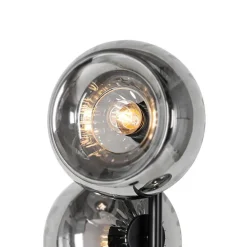 Qazqa vloerlampen ayesha zwart e27