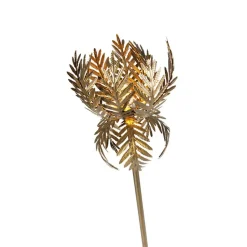 Qazqa vloerlampen botanica goudkleurig e27