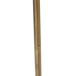 Qazqa vloerlampen botanica goudkleurig e27