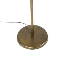 Qazqa vloerlampen botanica goudkleurig e27