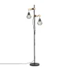 Qazqa vloerlampen chon zwart e27