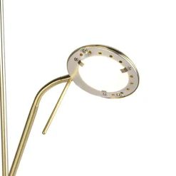 Qazqa vloerlampen diva goudkleurig geïntegreerde led