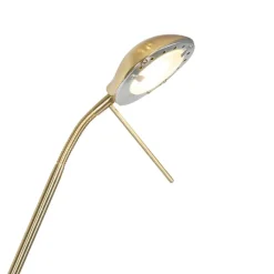 Qazqa vloerlampen diva goudkleurig geïntegreerde led