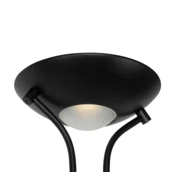 Qazqa vloerlampen diva zwart geïntegreerde led