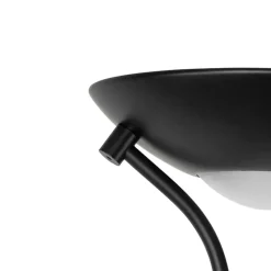 Qazqa vloerlampen diva zwart geïntegreerde led