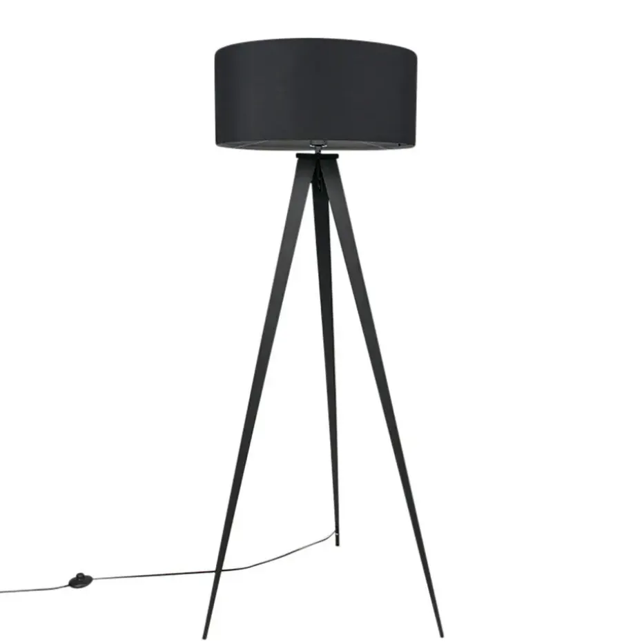 Qazqa vloerlampen ilse zwart e27
