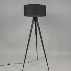 Qazqa vloerlampen ilse zwart e27