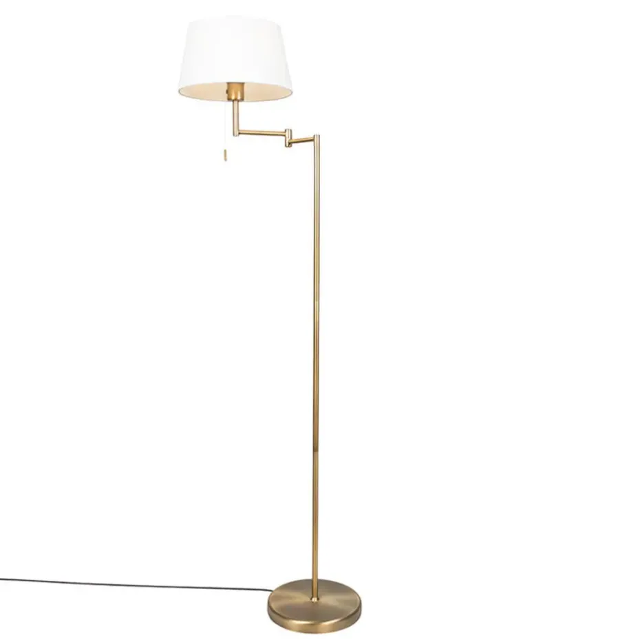 Qazqa vloerlampen ladas bruin e27