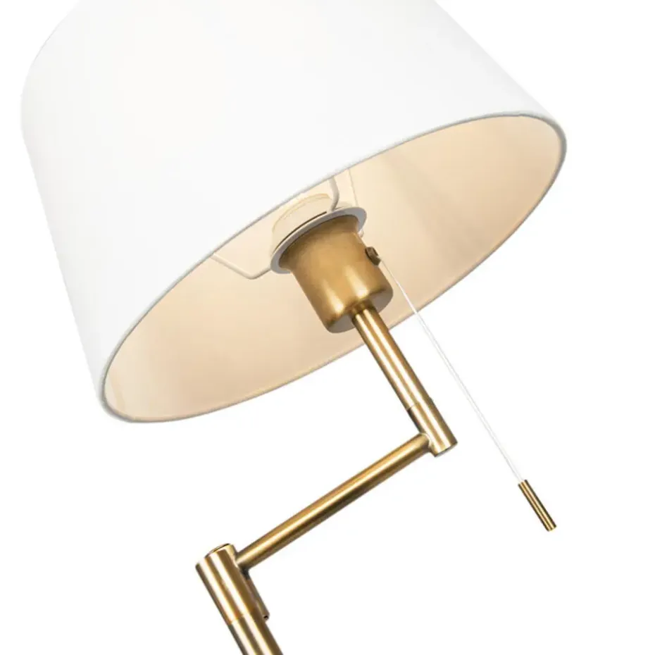 Qazqa vloerlampen ladas bruin e27