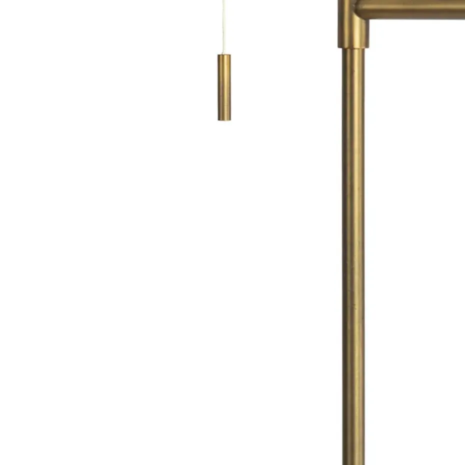 Qazqa vloerlampen ladas bruin e27