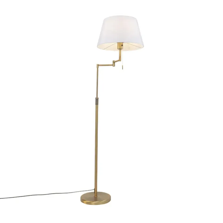 Qazqa vloerlampen ladas bruin e27