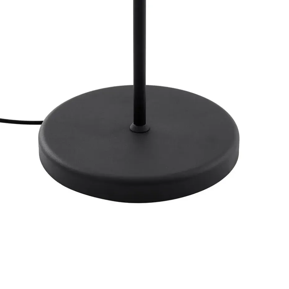Qazqa vloerlampen ladas zwart e27