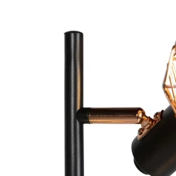 Qazqa vloerlampen mesh bruin e14