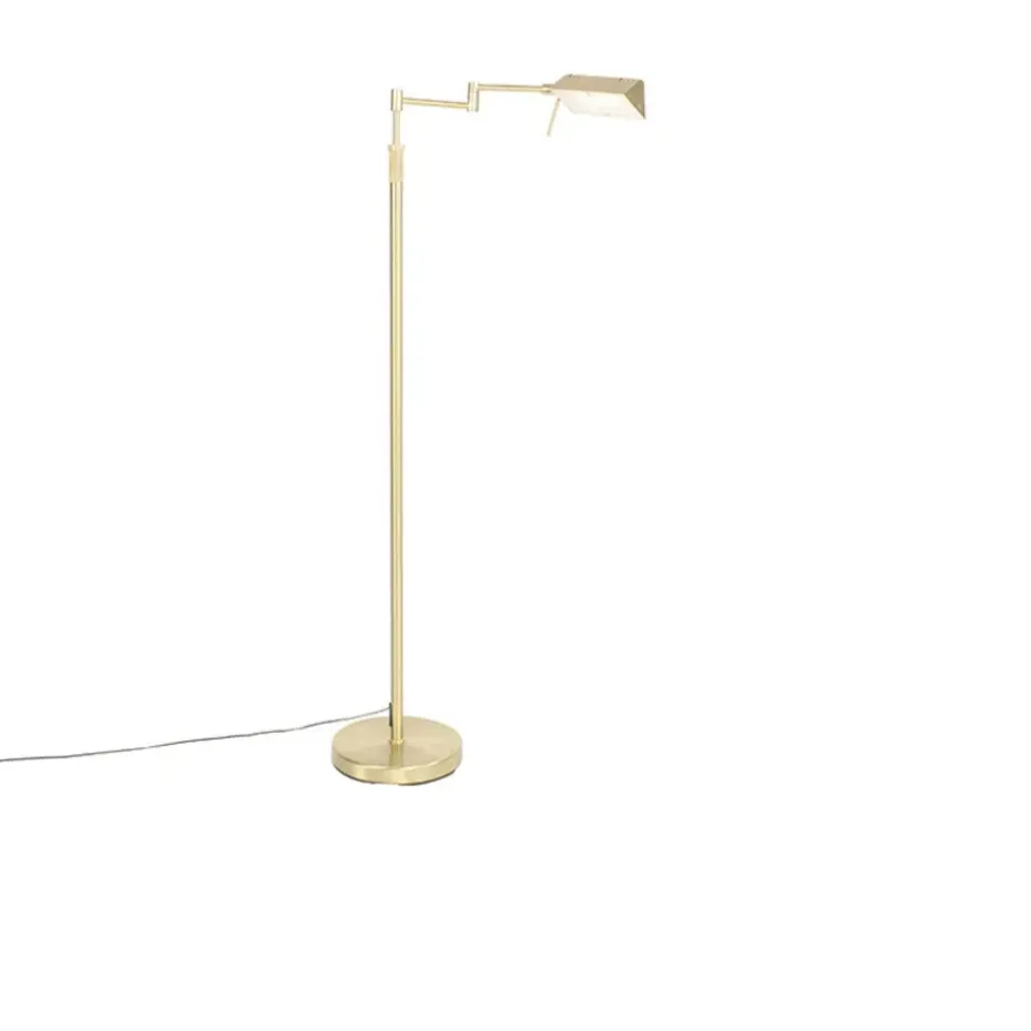 Qazqa vloerlampen notia goudkleurig geïntegreerde led