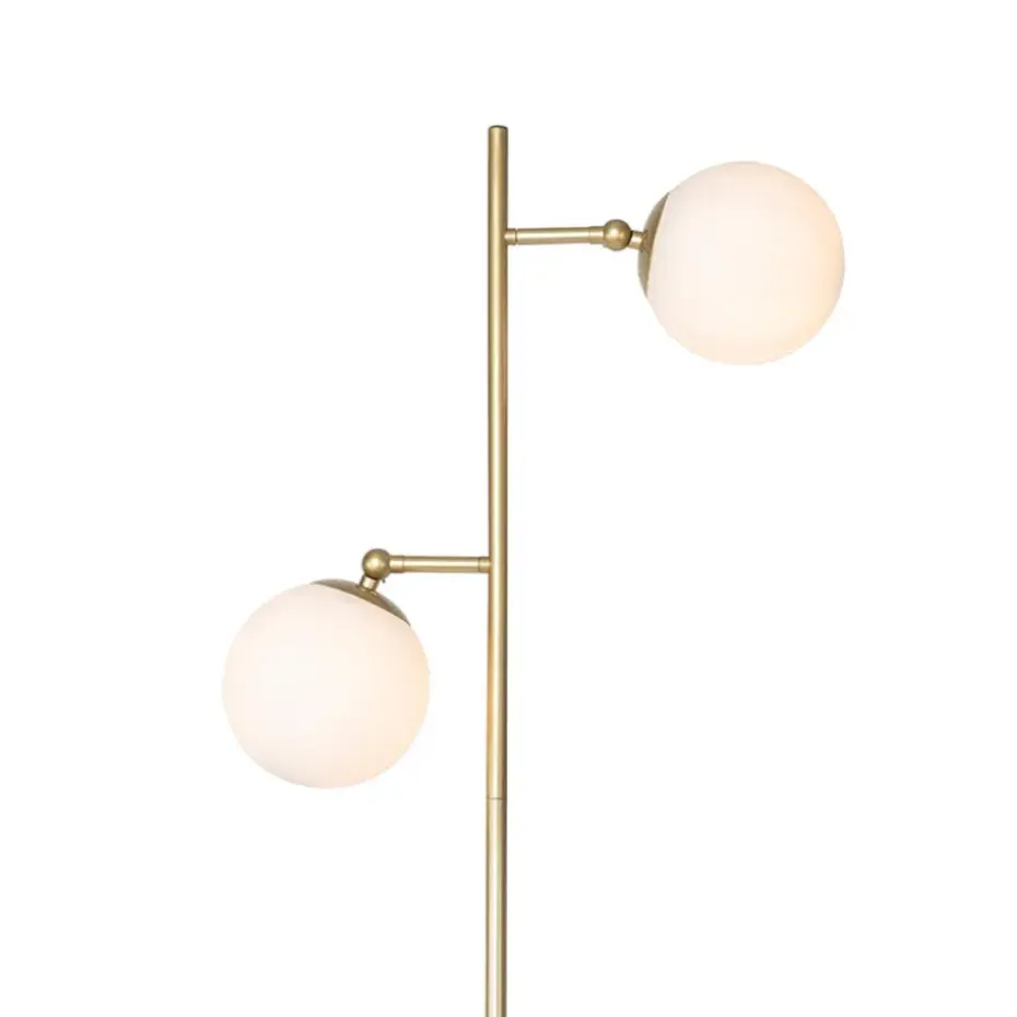 Qazqa vloerlampen pallon wit e14