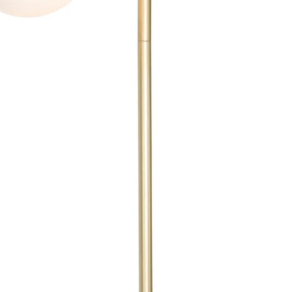 Qazqa vloerlampen pallon wit e14