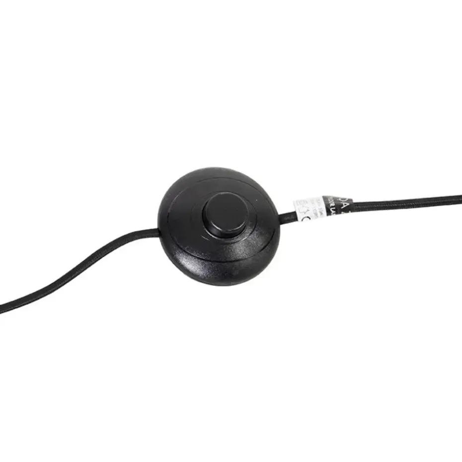 Qazqa vloerlampen qara beige e27