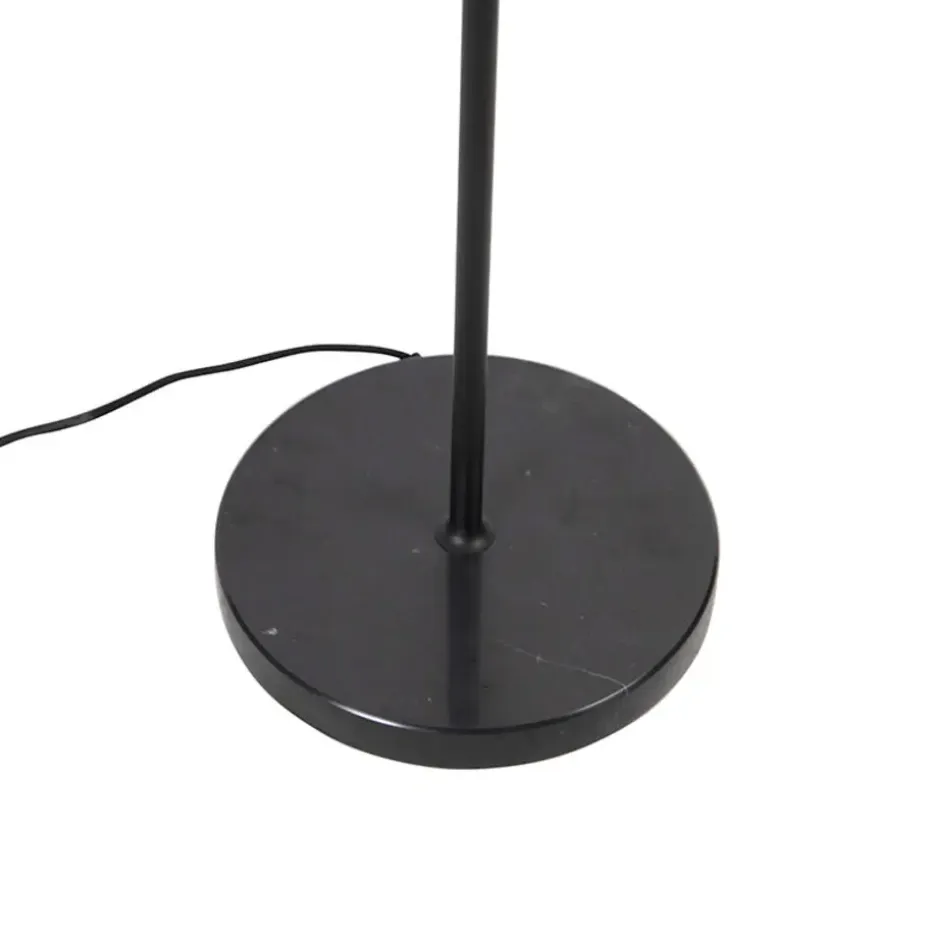 Qazqa vloerlampen qara beige e27