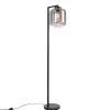 Qazqa vloerlampen qara zwart e27