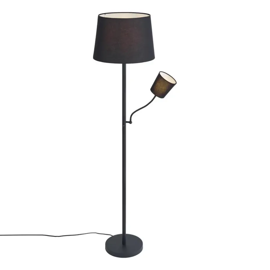Qazqa vloerlampen retro wit e27