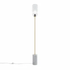 Qazqa vloerlampen rid goudkleurig e27