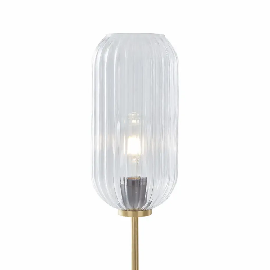 Qazqa vloerlampen rid goudkleurig e27