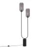 Qazqa vloerlampen rid zwart e27