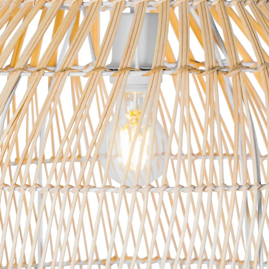 Qazqa vloerlampen sam wit e27