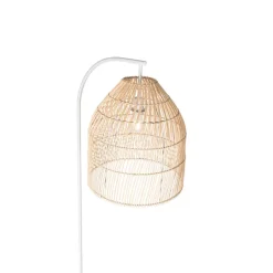 Qazqa vloerlampen sam wit e27