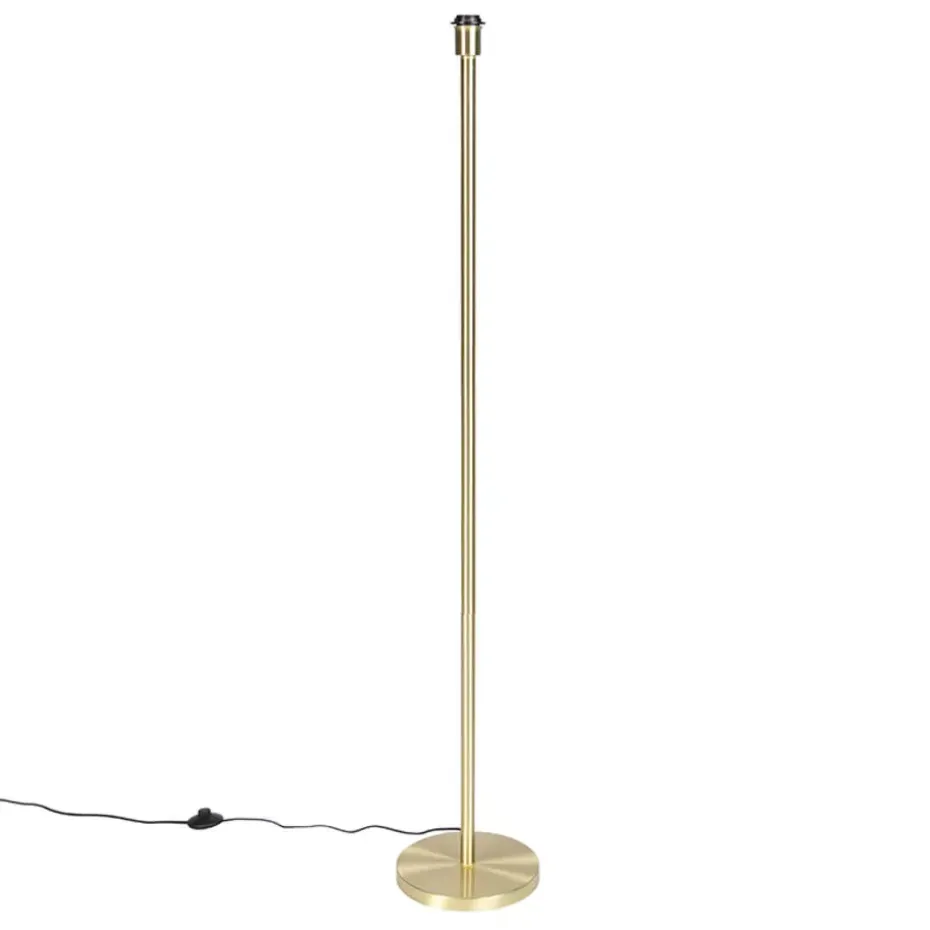 Qazqa vloerlampen simplo goudkleurig e27