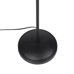 Qazqa vloerlampen tommy zwart e14