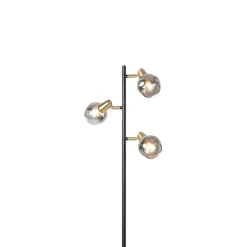 Qazqa vloerlampen vidro goudkleurig e14