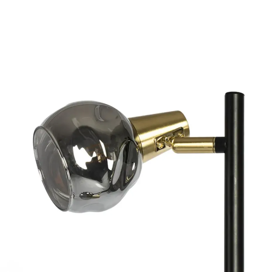 Qazqa vloerlampen vidro goudkleurig e14