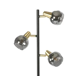 Qazqa vloerlampen vidro goudkleurig e14