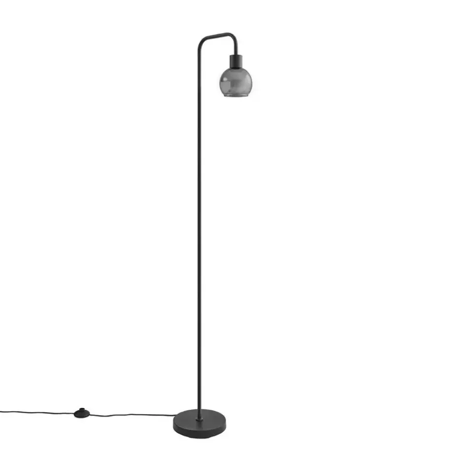 Qazqa vloerlampen vidro grijs e27