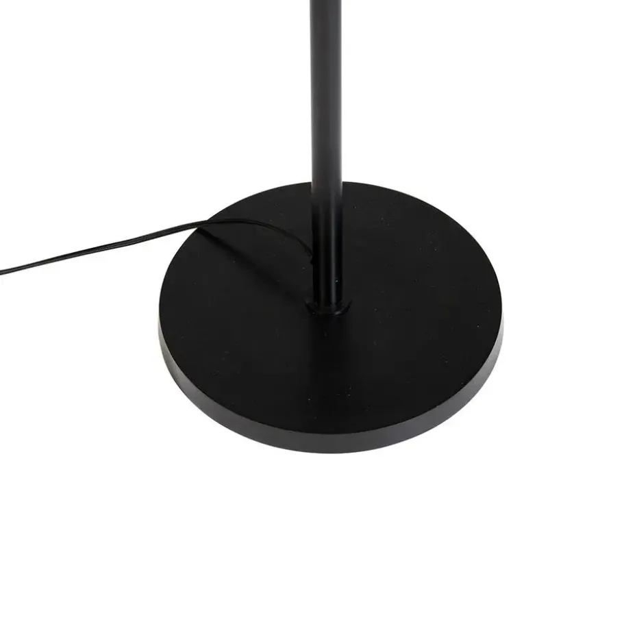 Qazqa vloerlampen wesley goudkleurig e27