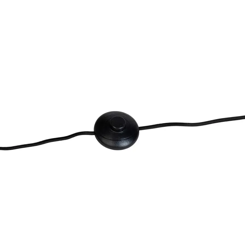 Qazqa vloerlampen wesley goudkleurig e27